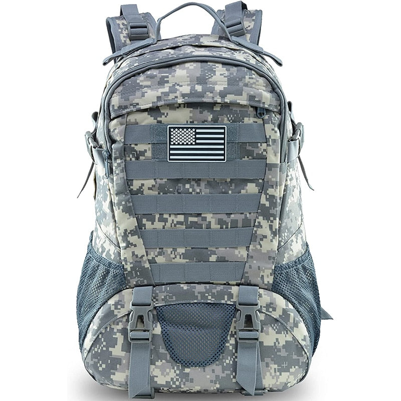 Tactical Backpack Water-Resistant MOLLE Webbing Padded Straps
