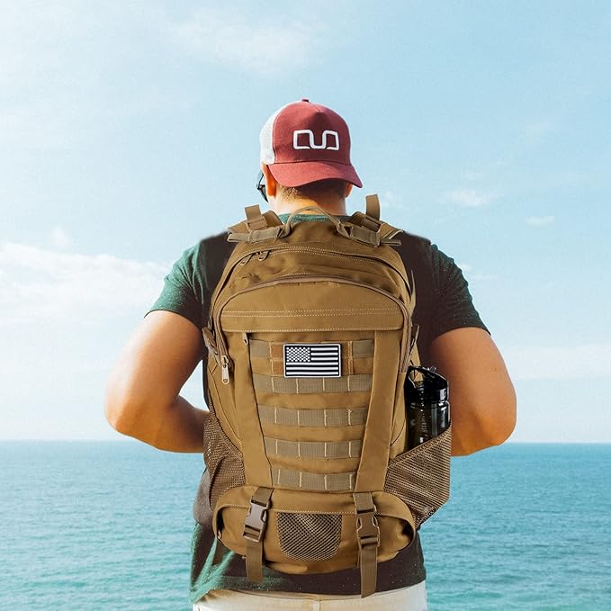 Tactical Backpack Weather-Resistant MOLLE Webbing