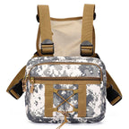 Tactical Chest Rig Bag Water-Resistant 500D Nylon Breathable Mesh