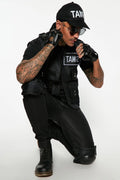Tactical Costume Set 4-Piece Adjustable Fit Fingerless Gloves