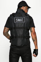 Tactical Costume Set 4-Piece Adjustable Fit Fingerless Gloves