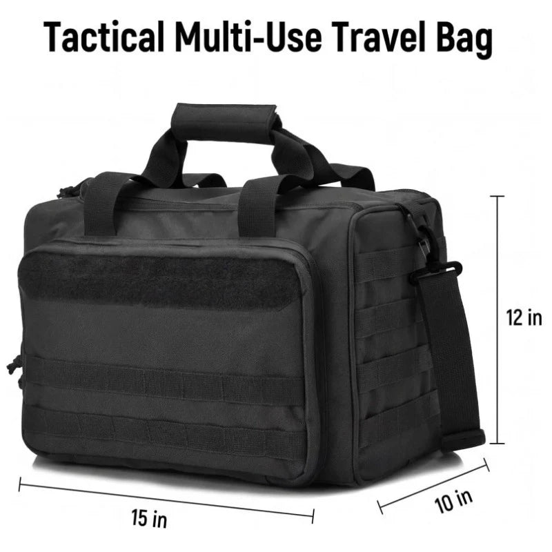 Tactical Duffel Bag Tear-Resistant Multiple Pockets Adjustable Straps