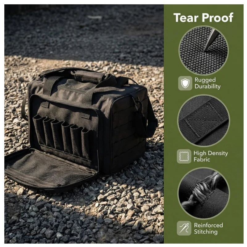 Tactical Duffel Bag Tear-Resistant Multiple Pockets Adjustable Straps