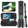 Tactical Flashlight 100000 Lumens Rechargeable 5000mAh Aluminum Body