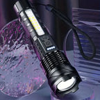 Tactical Flashlight 5000 Lumen Zoomable Beam USB Rechargeable Waterproof