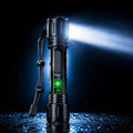 Tactical Flashlight High-Output LED Adjustable Zoom 5000mAh Powerbank