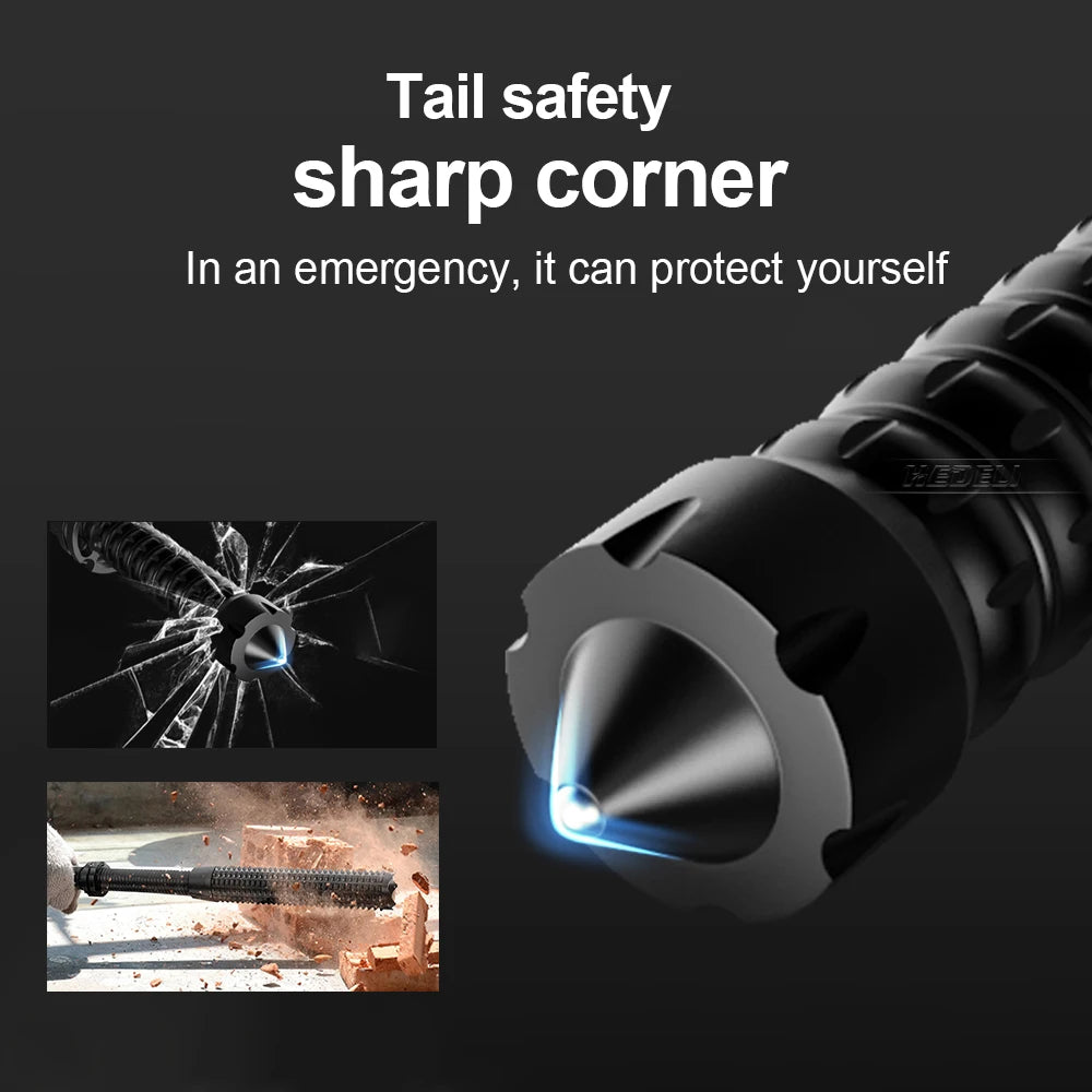 Tactical Flashlight High-Power LED Telescopic Zoom