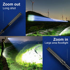 Tactical Flashlight High-Power LED Telescopic Zoom