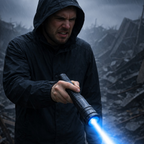 Tactical Flashlight High-Power Laser Beam Waterproof Compact