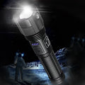 Tactical Flashlight Rechargeable 12000 Lumens Long-Range