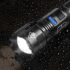 Tactical Flashlight Rechargeable 12000 Lumens Long-Range