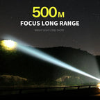 Tactical Flashlight Rechargeable 12000 Lumens Long-Range