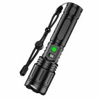 Tactical Flashlight USB-C Rechargeable Power Bank 5,000 mAh