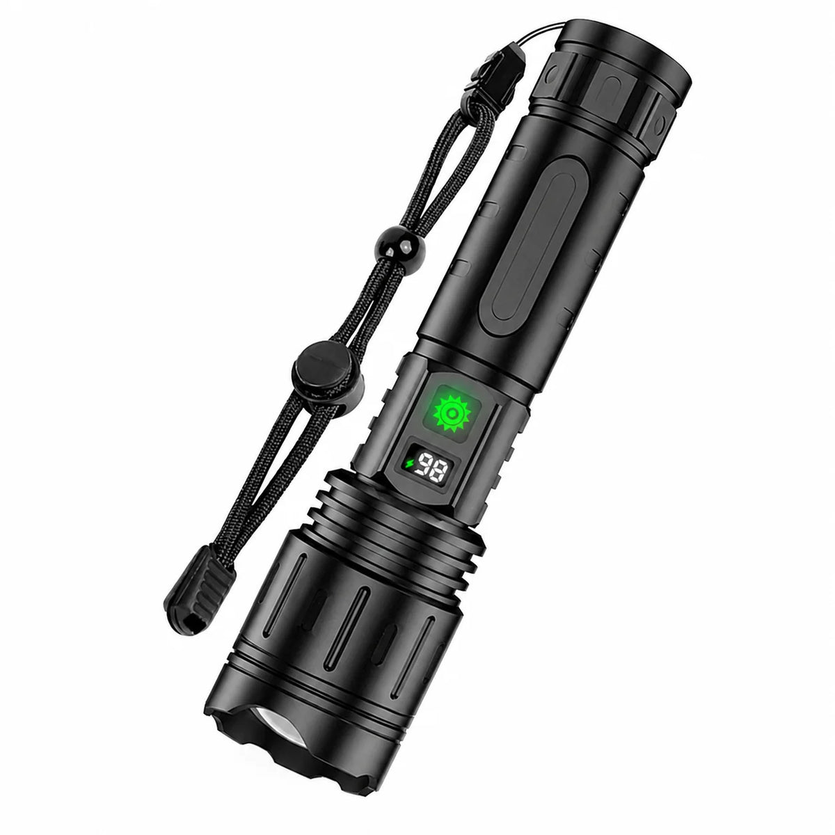 Tactical Flashlight USB-C Rechargeable Power Bank 5,000 mAh