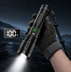 Tactical Flashlight USB-C Rechargeable Power Bank 5,000 mAh