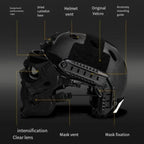 Tactical Helmet Mask Skull Design Lightweight & Durable