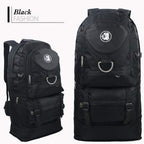Tactical Hiking Backpack Expandable 50 - 70L Durable Polyester