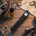 Tactical Laser Flashlight Blue Beam Long-Range Rechargeable
