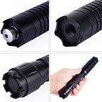 Tactical Laser Flashlight Blue Beam Long-Range Rechargeable