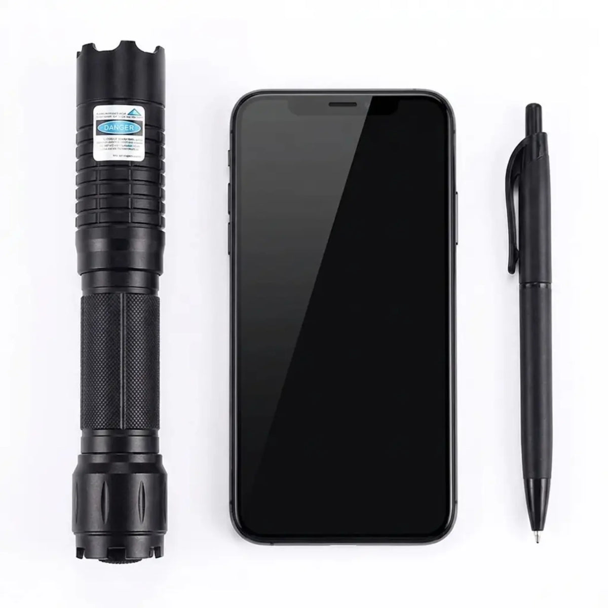 Tactical Laser Flashlight Blue Beam Long-Range Rechargeable