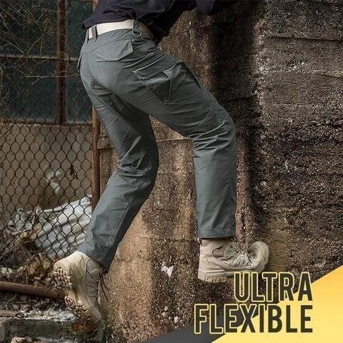 Tactical Pants Ripstop Reinforced Knees Water-Resistant
