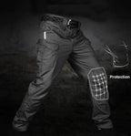 Tactical Pants Ripstop Reinforced Knees Water-Resistant