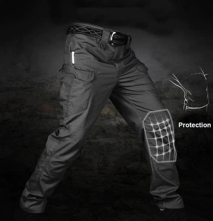 Tactical Pants Ripstop Reinforced Knees Water-Resistant