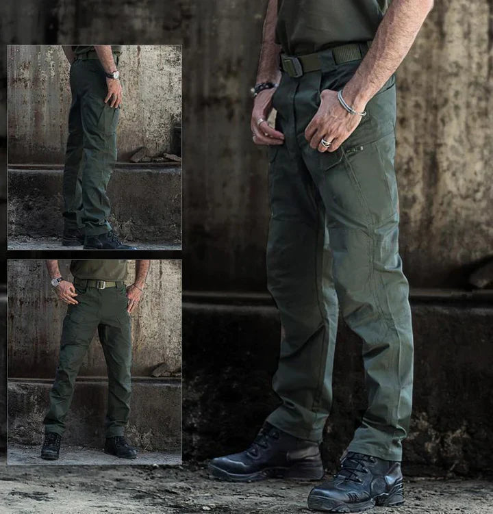 Tactical Pants Ripstop Reinforced Knees Water-Resistant
