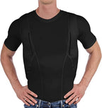 Tactical Undershirt Ambidextrous Holsters Compression Fit & Moisture-Wicking
