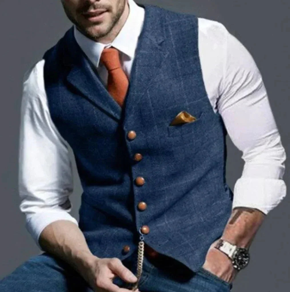 Tailored Vest Structured Fit Durable Fabric