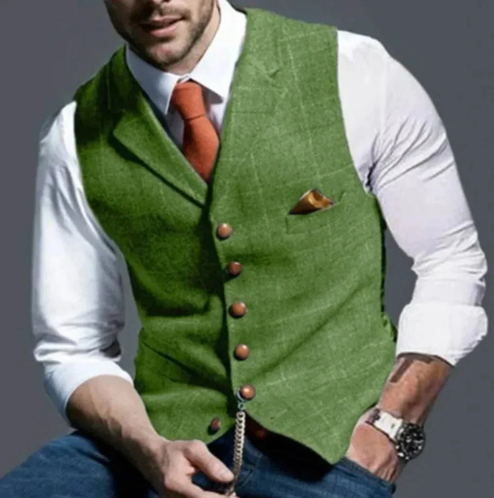 Tailored Vest Structured Fit Durable Fabric