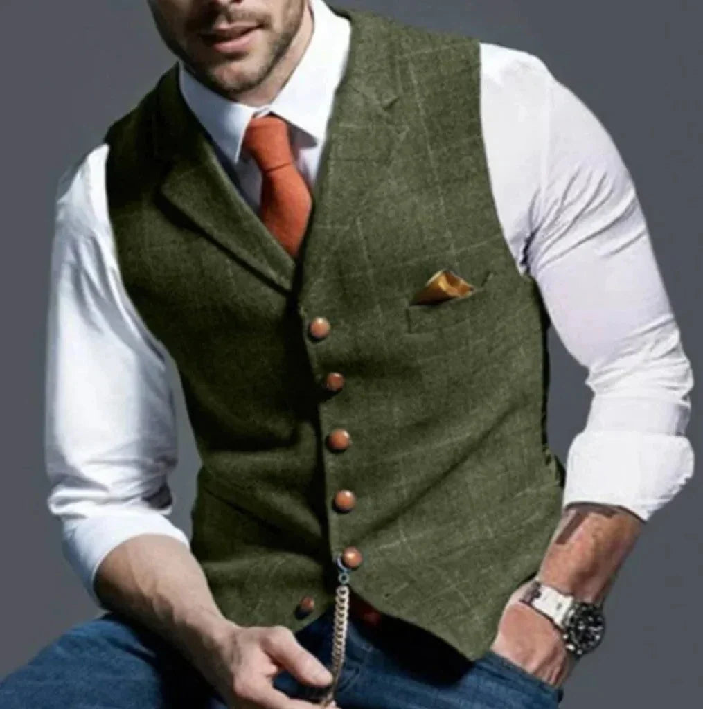Tailored Vest Structured Fit Durable Fabric