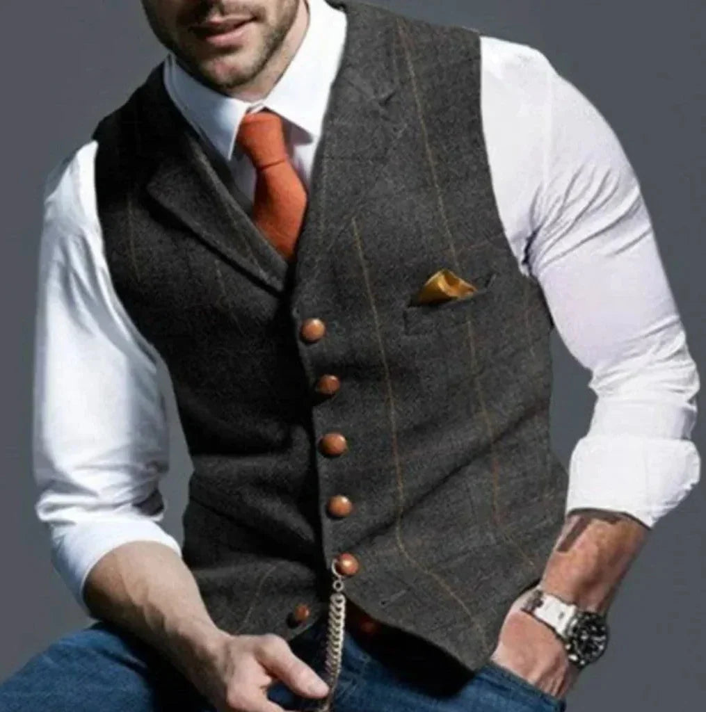 Tailored Vest Structured Fit Durable Fabric