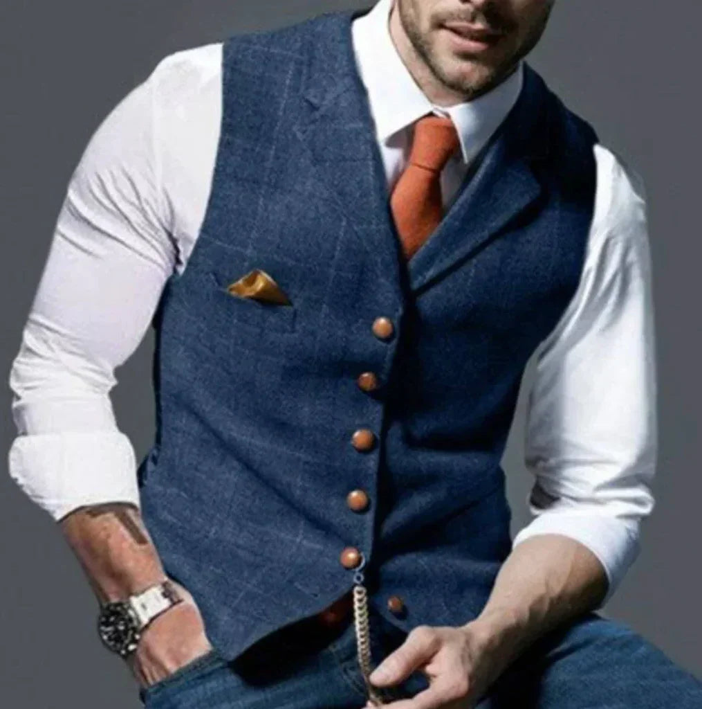 Tailored Vest Structured Fit Durable Fabric