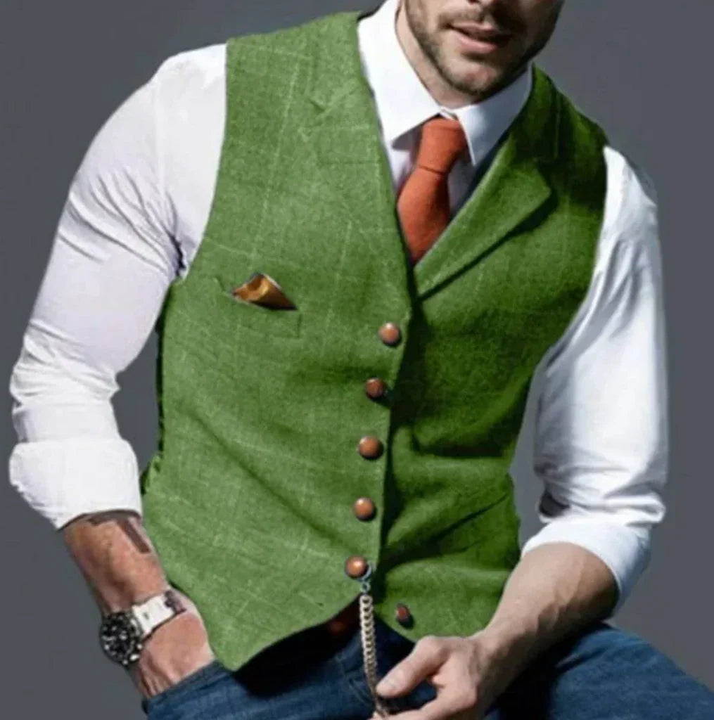 Tailored Vest Structured Fit Durable Fabric