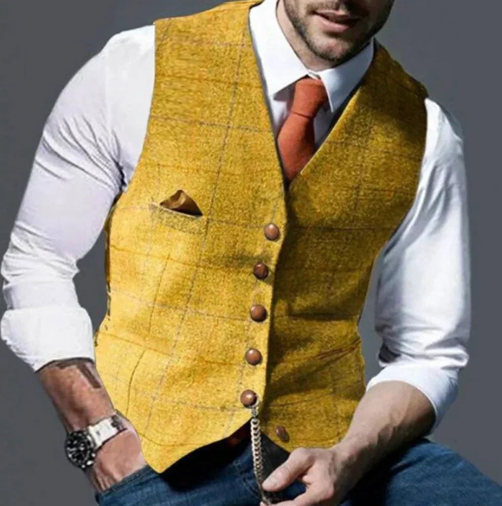 Tailored Vest Structured Fit Durable Fabric