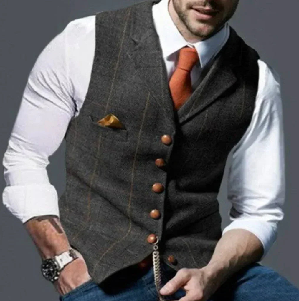 Tailored Vest Structured Fit Durable Fabric