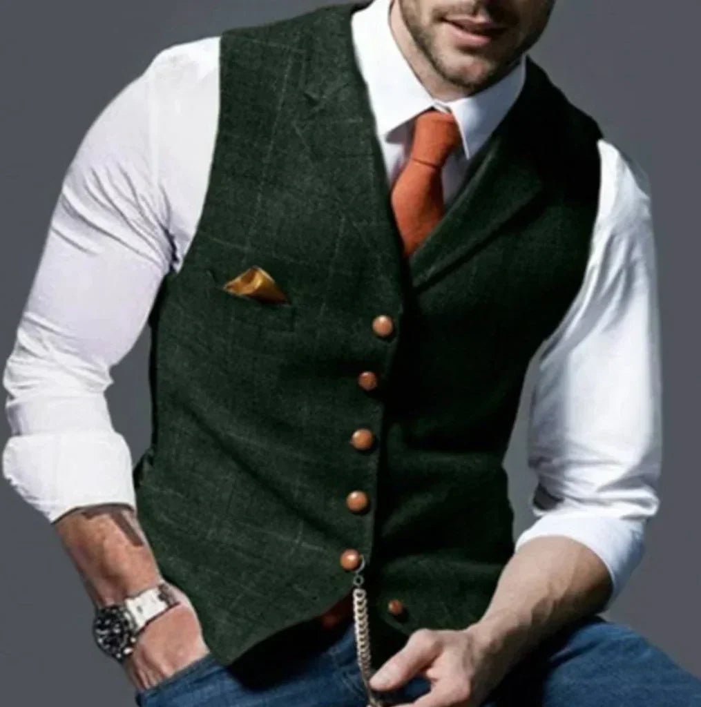 Tailored Vest Structured Fit Durable Fabric