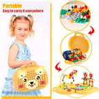 Take-Apart Animal Set Screw-Together Pieces & Case