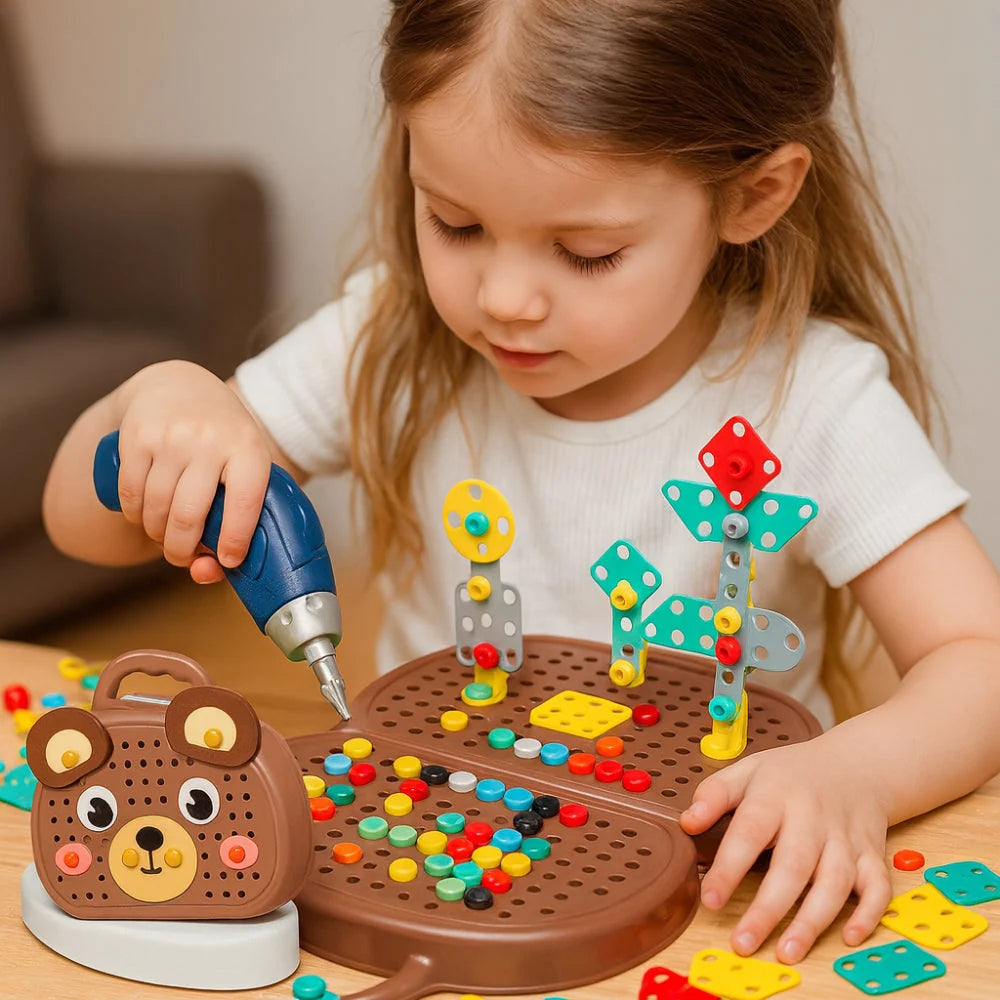 Take-Apart Animal Set Screw-Together Pieces & Case