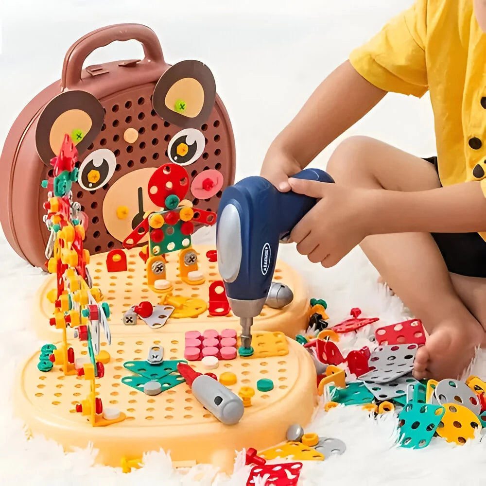 Take-Apart Animal Set Screw-Together Pieces & Case