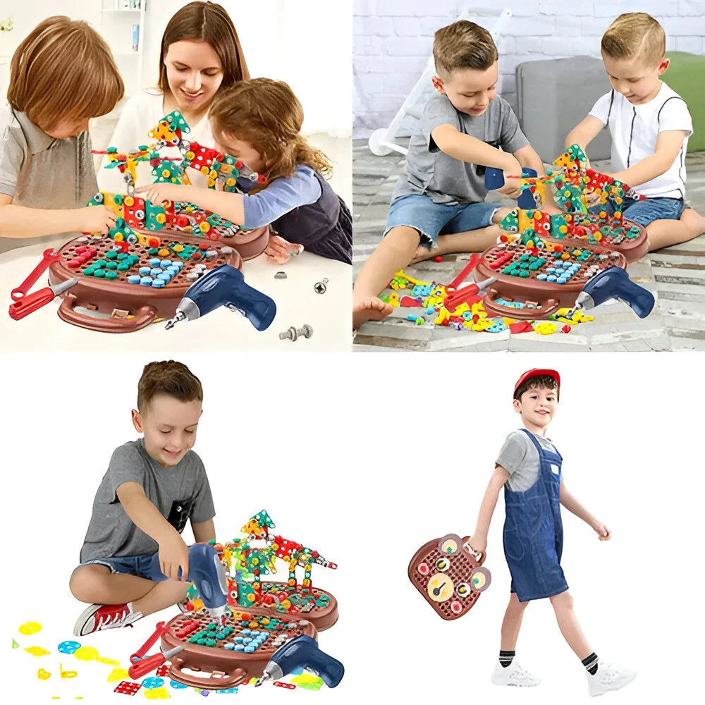 Take-Apart Animal Set Screw-Together Pieces & Case