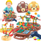 Take-Apart Animal Set Screw-Together Pieces & Case