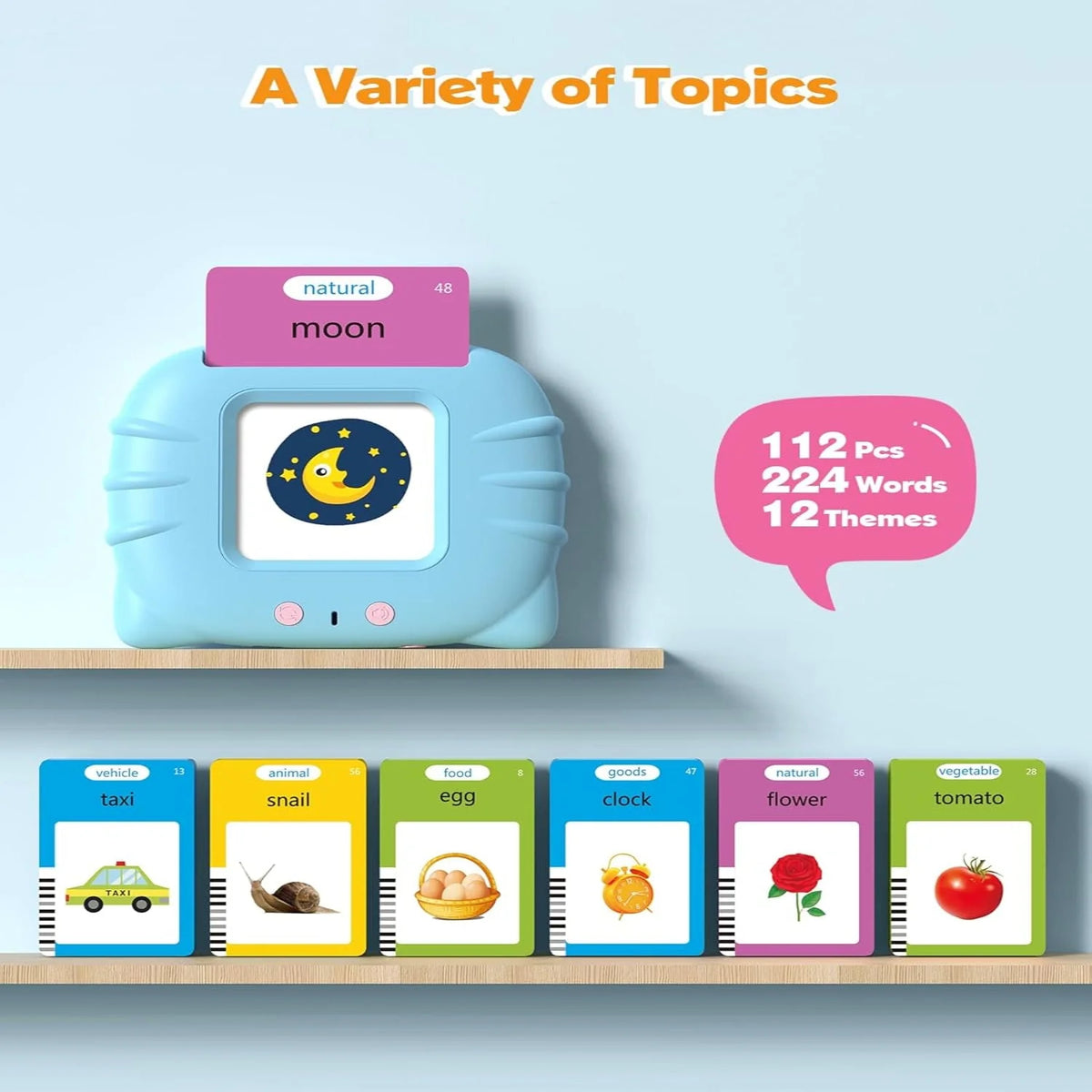Talking Flash Cards Handheld Audio Clear Pronunciation