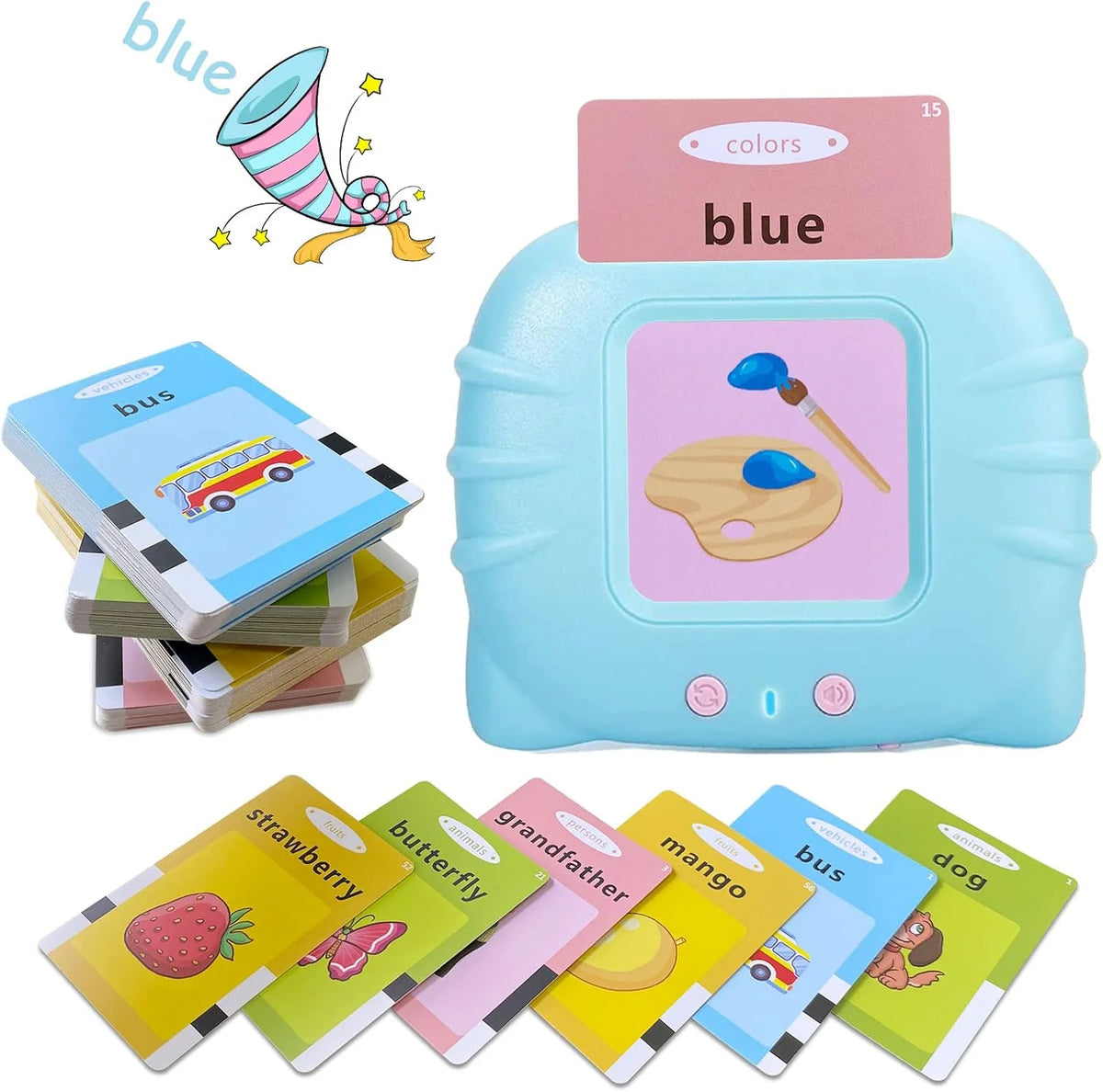 Talking Flash Cards Handheld Audio Clear Pronunciation
