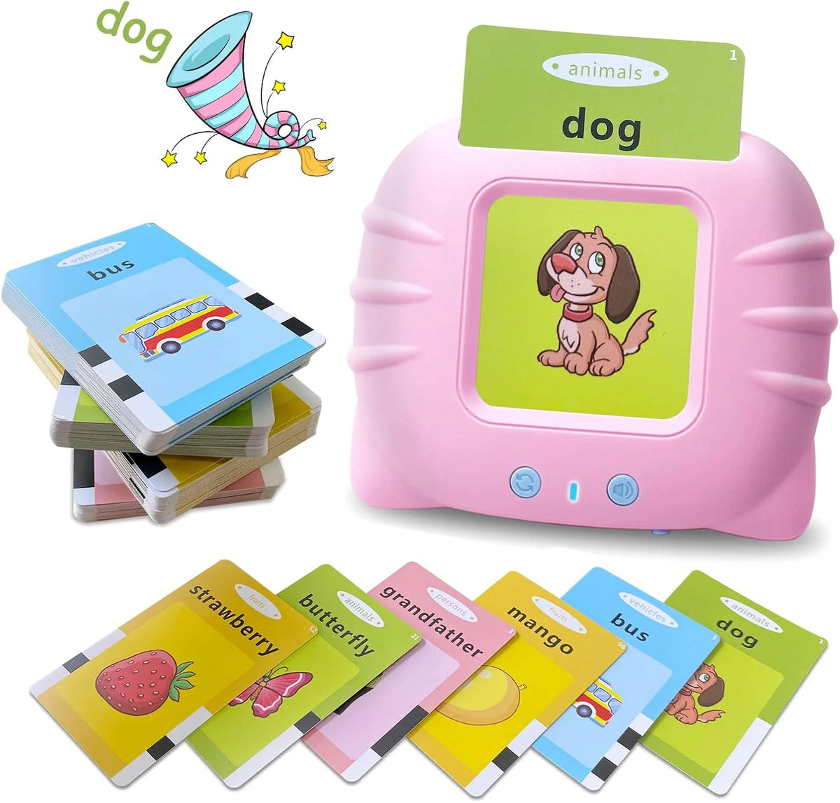 Talking Flash Cards Handheld Audio Clear Pronunciation