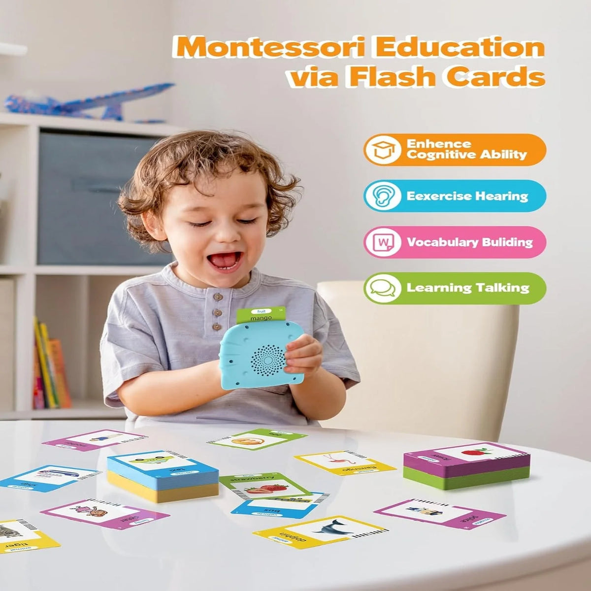Talking Flash Cards Handheld Audio Clear Pronunciation