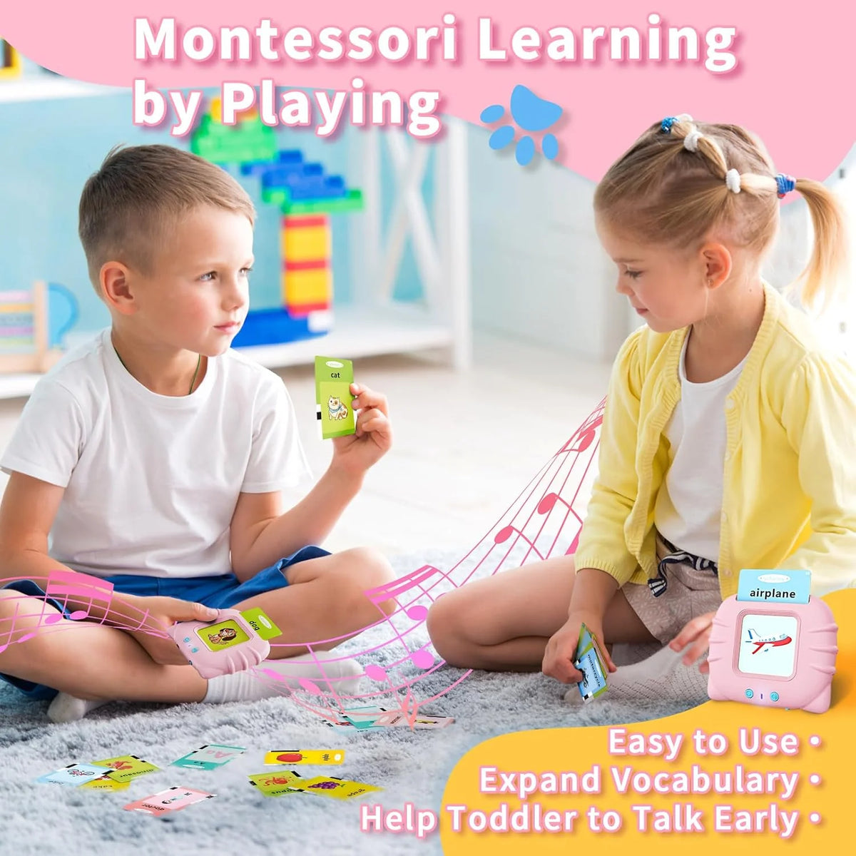 Talking Flash Cards Rechargeable Speaker & Sound Effects