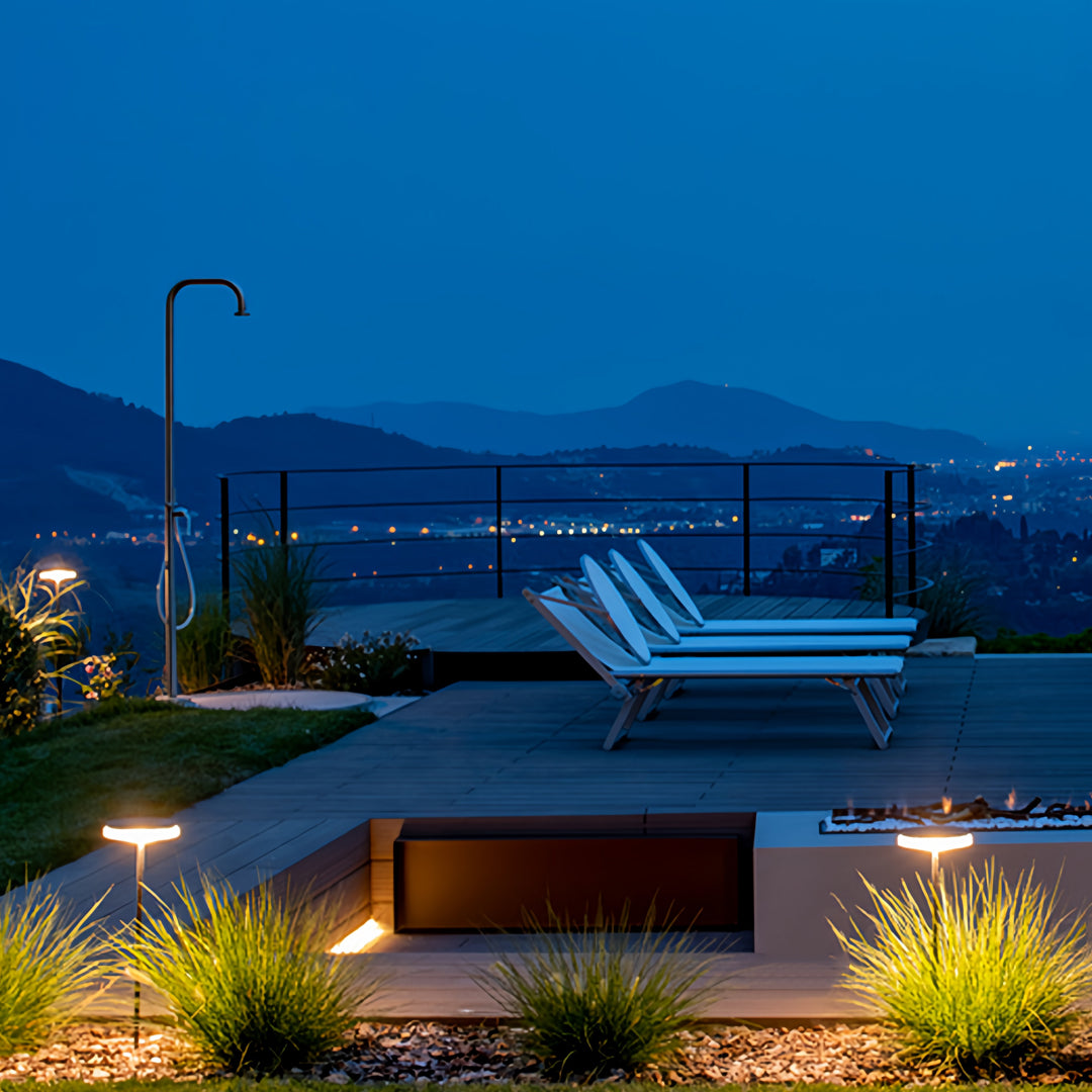 Tall Stainless Steel Warm-White LED Post Light