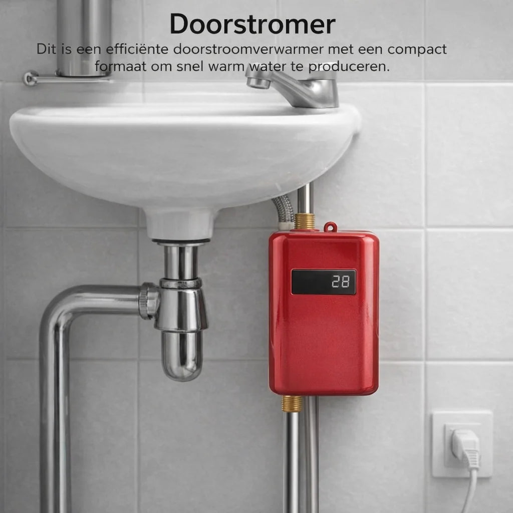 Tankless Water Heater Compact On-Demand Auto Protection